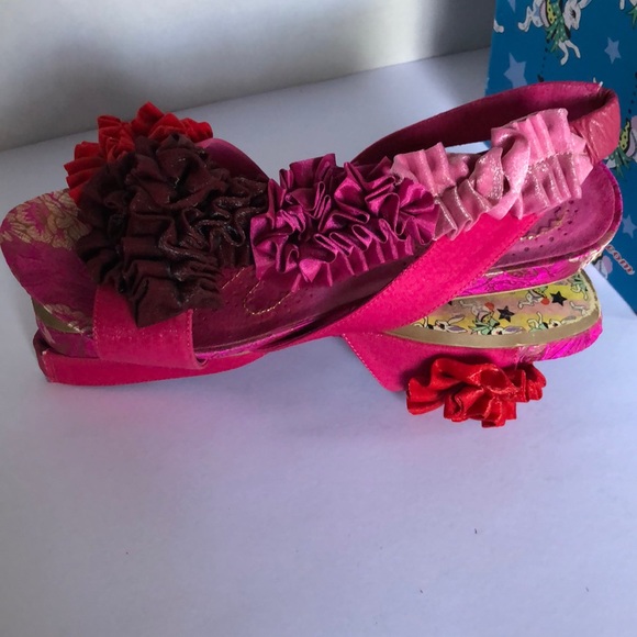 Irregular Choice Ruched Ribbon Flats - Picture 5 of 8